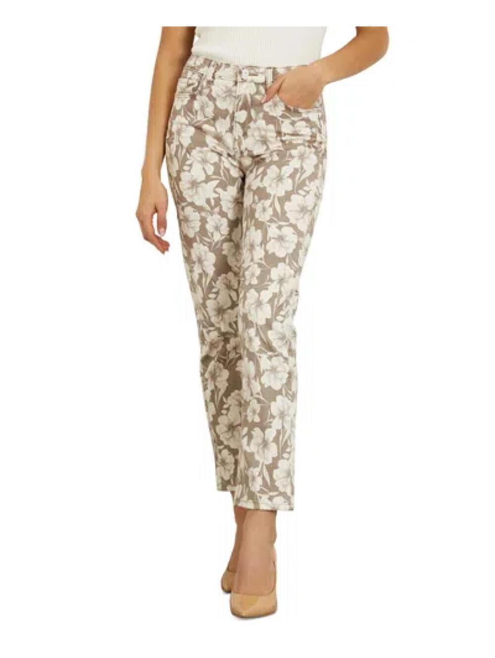 NWT Guess Party Time Tan Jeans Women's Size 28x29 Denim Pants - Picture 6 of 14